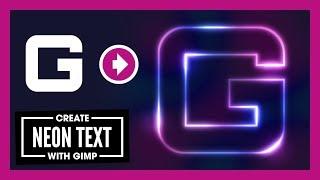 Create Glowing Neon Text with GIMP
