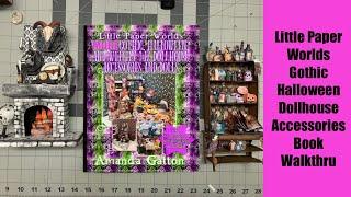 Gothic Halloween Accessories for 1:12 Scale Miniature Dollhouse that you can DIY