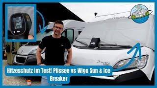 Wir messen nach - Sonnenschutz beim Wohnmobil - WIGO Sun Breaker light vs Ice Breaker vs Plissee