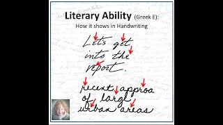 Literary Interest as shown in Handwriting (Graphology) #Shorts