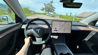 2024 Tesla Model Y Long Range RWD Test Drive POV