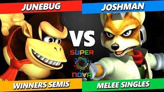 Supernova 2024 Winners Semis - Junebug (Donkey Kong) Vs. Joshman (Fox) Smash Melee Tournament