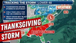 Powerful Winter Storm To Bring Heavy Snow To Northeast, Severe Weather To Southeast On Thanksgiving