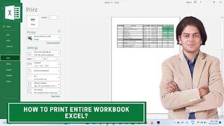 how to print entire workbook in excel? #excel