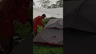 heavy rain  and sturggle #solocampinginrainstorm #solocamping #solocampinginheavyrain