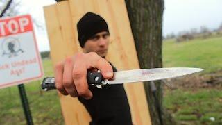 American Zombie Survivor #2 - Combat Knife Throwing - Zombie Go Boom