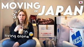 MOVING IN JAPAN ALONE VLOG | packing, japanese movers, cost, getting organized, advice + more 