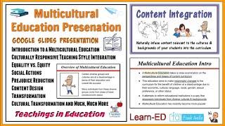 Multicultural Education: Education Conference & Live Chat