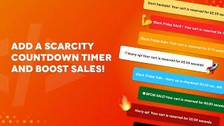 Scarcity: Cart Countdown Timer: Add Cart Timer to your Shopify store and Boost Sales and Conversions