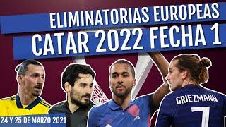 RESUMEN Eliminatorias UEFA Rumbo a Catar 2022 FECHA 1