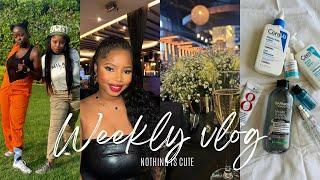 VLOG: Yho, Going Through A Lot| Glowing Skincare Routine, Amapantsula Birthday Braai, Tempo Launch