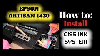 Epson Artisan 1430: How to Install CISS System for DTF Printing