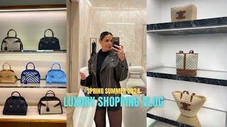 COME LUXURY SHOPPING WITH ME | Celine , Prada , YSL, Ferragamo & more for this Spring/Summer 2024