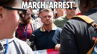 Tommy Robinson ‘arrested under anti-terror laws’, his supporters claim