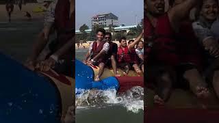 Banana ride in Vasco da Gama beach Goa | CrossBorder Vlogs Presents #goa #bananaride #travel #sports