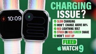 Apple Watch 9 Not Charging? - Fixed Stuck on Red/Green Lightning Bolt!