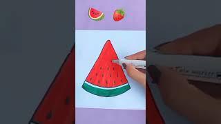 watermelon  or strawberry ?||Sharmin's Craft#shorts