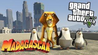 GTA 5 Mods - MADAGASCAR MOD w/ ALEX, SKIPPER, KOWALSKI & PRIVATE (GTA 5 Mods Gameplay)