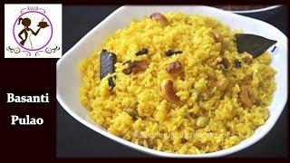 Basanti Pulao | Durga Puja Special Recipe | Traditional Bengali Mishti Polao Recipe