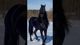 Rare Black horse 