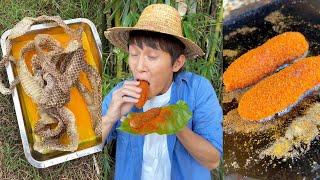 Do Chinese people eat everything?|Chinese Mountain Forest Life and Food #Moo TikTok#FYP