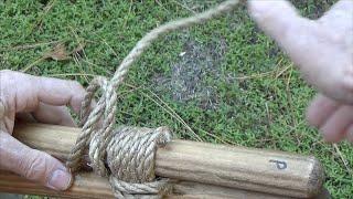 Scouting America:  How to Tie Half Hitches to Finish Many Lashings