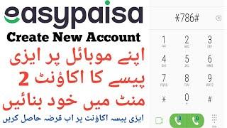 How To Create New EasyPaisa Account On Mobile|Open New EasyPaisa Account|Telenor Easypaisa Account