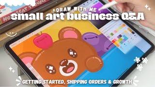 Starting A Small Business, How to Ship Orders, & Social Media Growth | Small Art Business Q&A