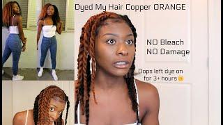 How I DYED My NATURAL HAIR Copper ORANGE || Type 4 Hair