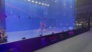 Marigold Singapore Squash Open 2022 snippet | Samuel Kang v Raphael Kandra