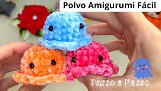 Receita Polvo Amigurumi fácil - Iniciante