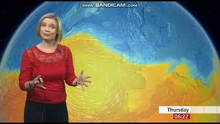 Sarah Keith-Lucas BBC Weather on BBC BREAKFAST 2021 12 19