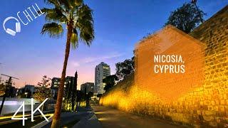 Cyprus  capital city of Nicosia. Evening 4K Virtual tour / run. Old city. Virchual ™ video