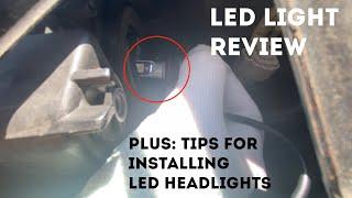  Sealight Led Headlights Review & Instructions: Toyota Highlander 9005/HB3 9006/HB4 LED Bulbs