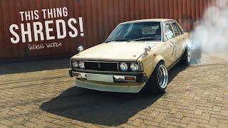 V8 Swapped Toyota Corolla KE70 SHREDS! | Project Home-Grown