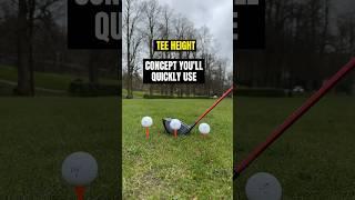 DRIVER TEE HEIGHT concept you’ll QUICKLY USE! #golf #alexelliottgolf #golfswing #golftips #tips