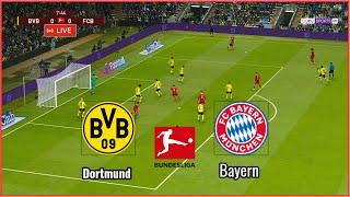 LIVE Borussia Dortmund gegen Bayern München / Bundesliga komplettes Fußballsimulation  Gameplay PC