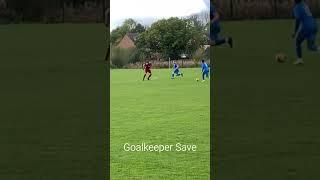 The Goalkeeper saves with his feet. #astley #soccer #shorts #striker #football #goalkeepersaves