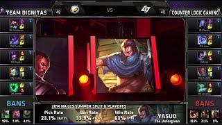 CLG vs Dignitas Game 2 | 5th place decider NA LCS Summer 2014 Playoffs | CLG vs DIG G2 PAX 2014 LOL