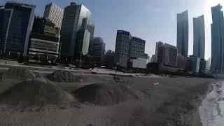 Fpv drone Haeundae Beach in Busan 해운대드론 모래축제 #해운대드론#해운대#해운대모래축제