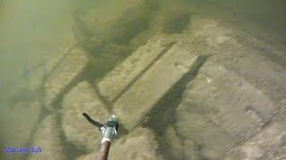 подводная охота среди камней  2014г. р Днепр.spearfishing