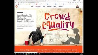 EQUAL IST Webinar CrowdEquality Live Demo and user training