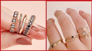 Delicate Gold Rings Designs In Light Weight