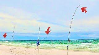 Lone Fisherman Gets In Big Trouble When This Happened Surf Fishing