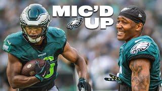 Saquon Barkley & DeVonta Smith Mic’d Up at Eagles Public Practice