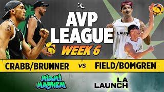 Tr.Crabb/Brunner vs. Field/Bomgren | Miami Mayhem vs. LA Launch AVP LEAGUE WEEK 6