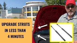 Tesla Model 3 Front Trunk Strut Upgrade in less than 4 minutes