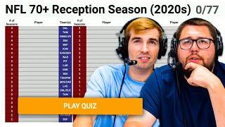 Can we name EVERY 70+ reception WR in the 2020s?