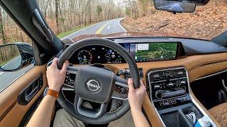 2025 Nissan Armada Platinum Reserve - POV First Drive (Binaural Audio)