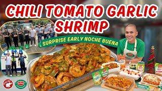 CHILI TOMATO GARLIC SHRIMP + SURPRISE EARLY NOCHE BUENA